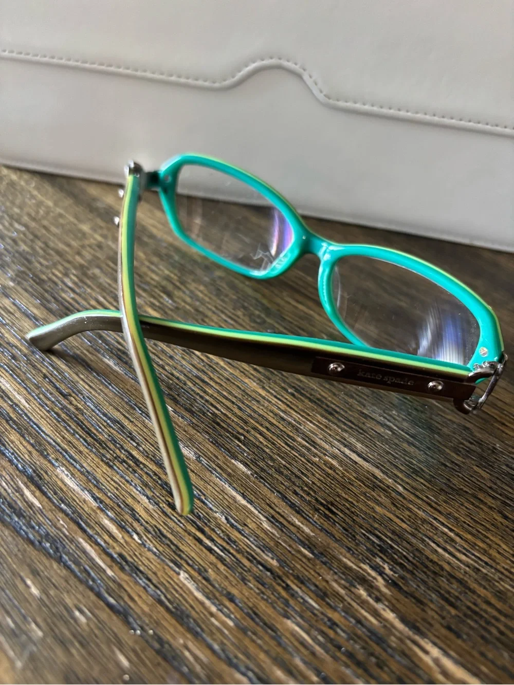 Kate Spade Green Front Brown Temples Cat-Eye frames